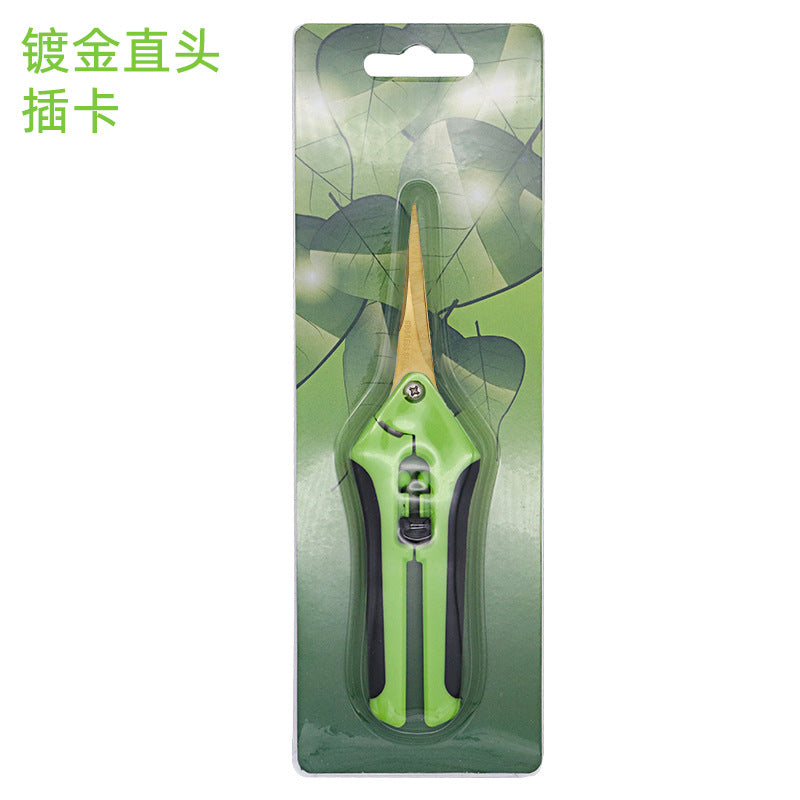 Stainless steel fruit shears gardening flower arrangement orchard pruning shears multi-purpose gardening garden scissors