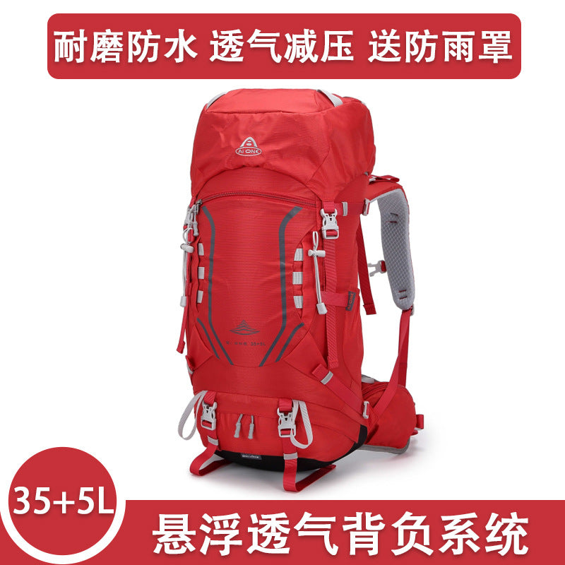 Ai Wang Outdoor Hiking Bag Suspension Carrying Large Capacity Travel Backpack Camping Trekking Bag Carrying Cycling Bag 40 Liters
