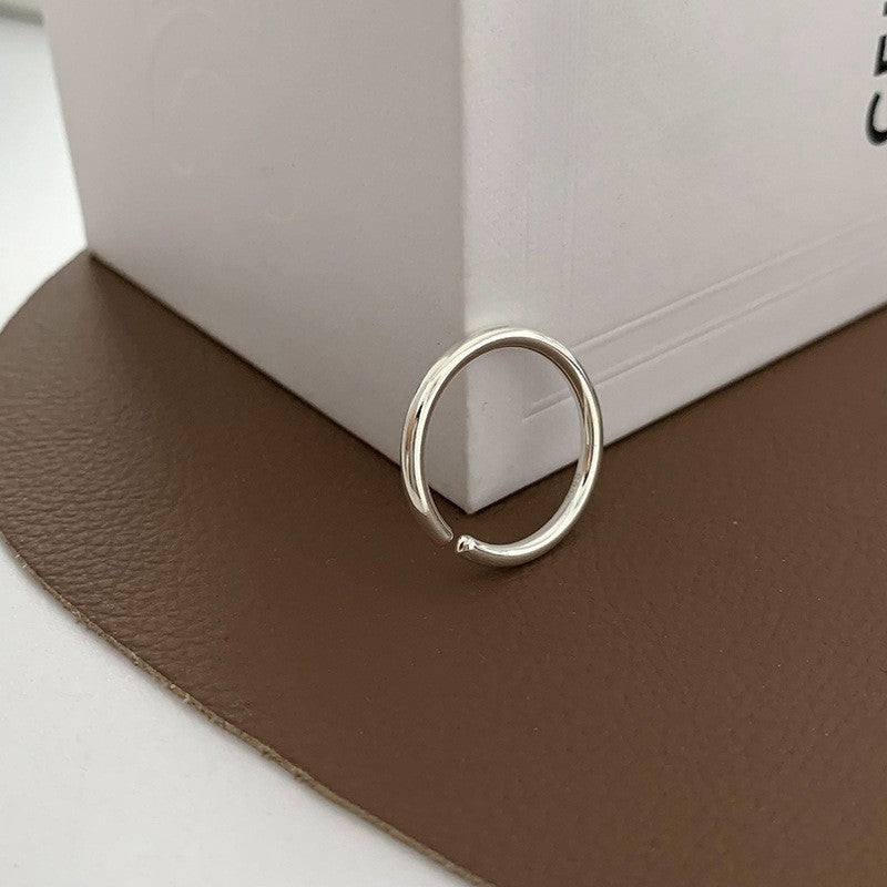 new plain ring women's niche ins high-end sense opening adjustable ring