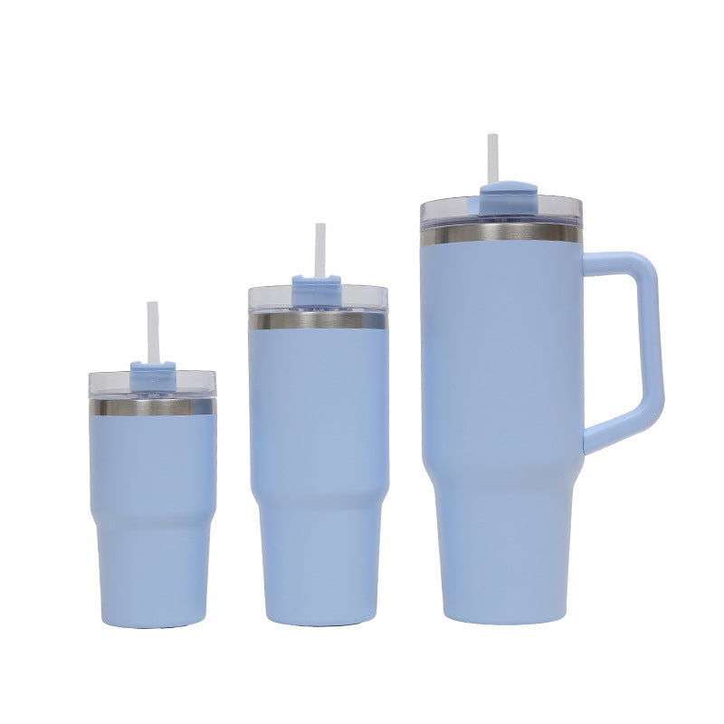 New hand-held car car mug Ice Fighter Cup mini thermos mug female high value cute stainless steel thermos water cup