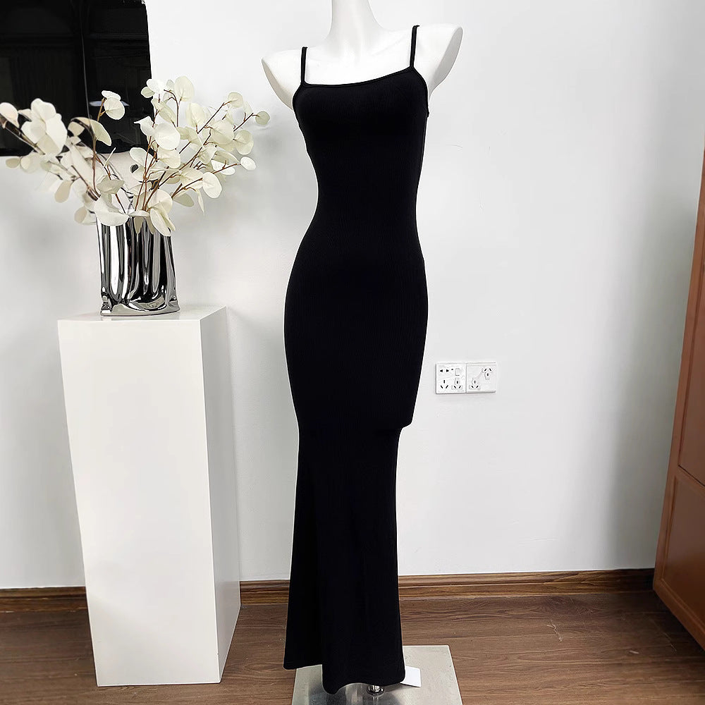 In stock skims gal dress women's sundress pure desire date sexy slim hip hush waist maxi skirt