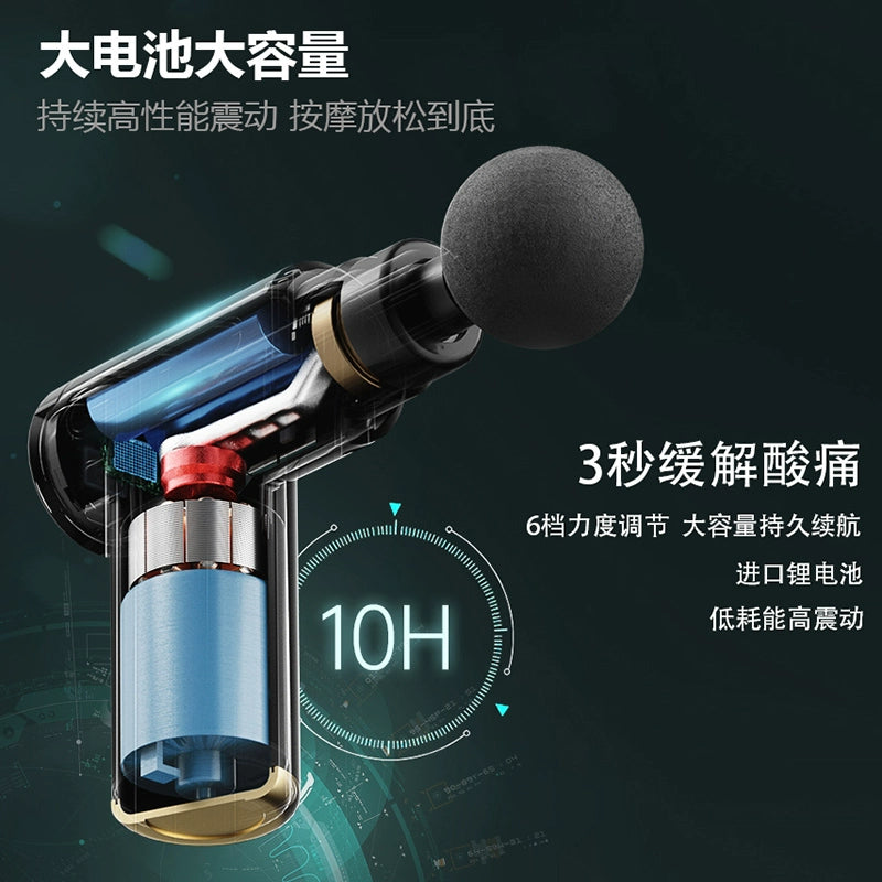 Professional-grade fascia gun men and women fitness muscle relaxation electric massager mini rechargeable neck membrane gun muscle membrane gun