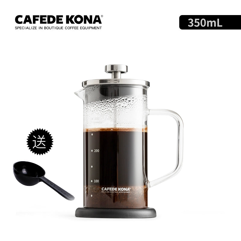 Glass French pressure filter