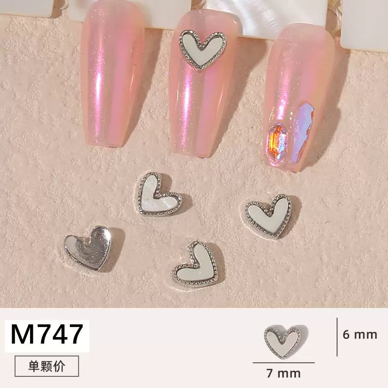 Net red manicure small fragrant wind jewelry love bunny new bow camellia dripping oil nail decoration stickers