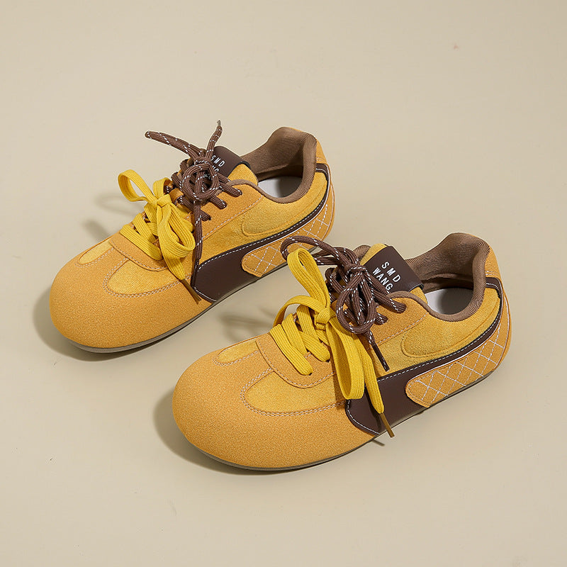 ins korean version new forrest gump shoes women's spring student sports running casual shoes thick-soled German training shoes