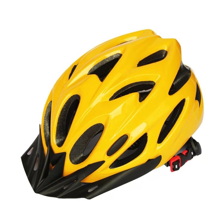 Outdoor cycling one-piece helmet is porous, breathable, ultra-light, and unisex in summer, and the size adjustable safety helmet