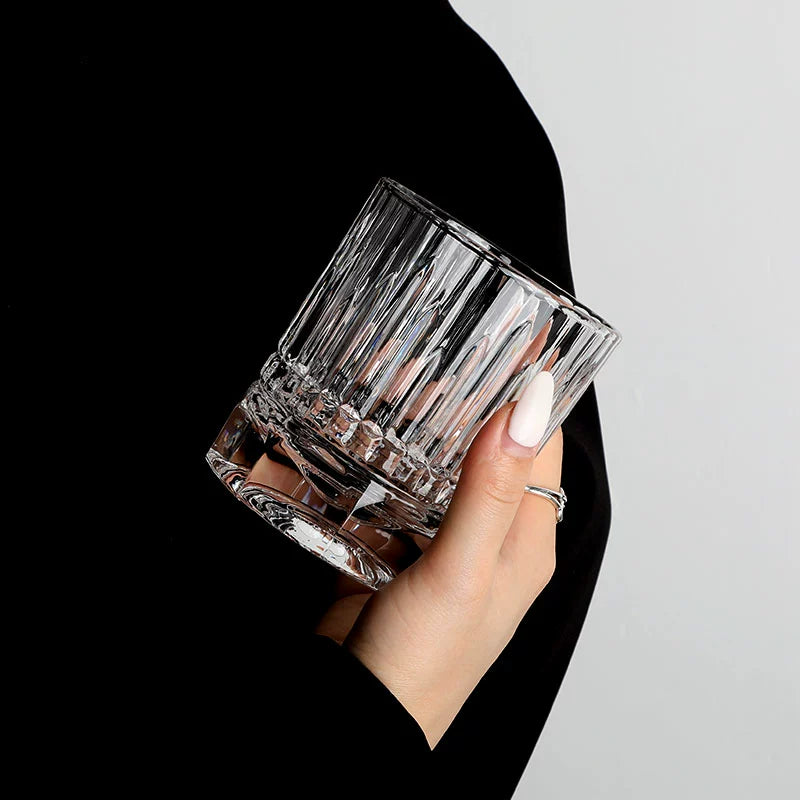 Light will turn to meet you Medieval Nordic VINTAGE crystal glass wine glass whiskey glass beer mug