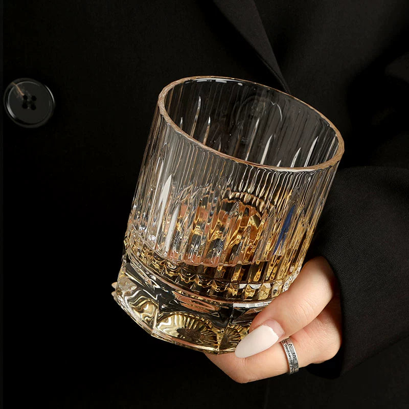Light will turn to meet you Medieval Nordic VINTAGE crystal glass wine glass whiskey glass beer mug