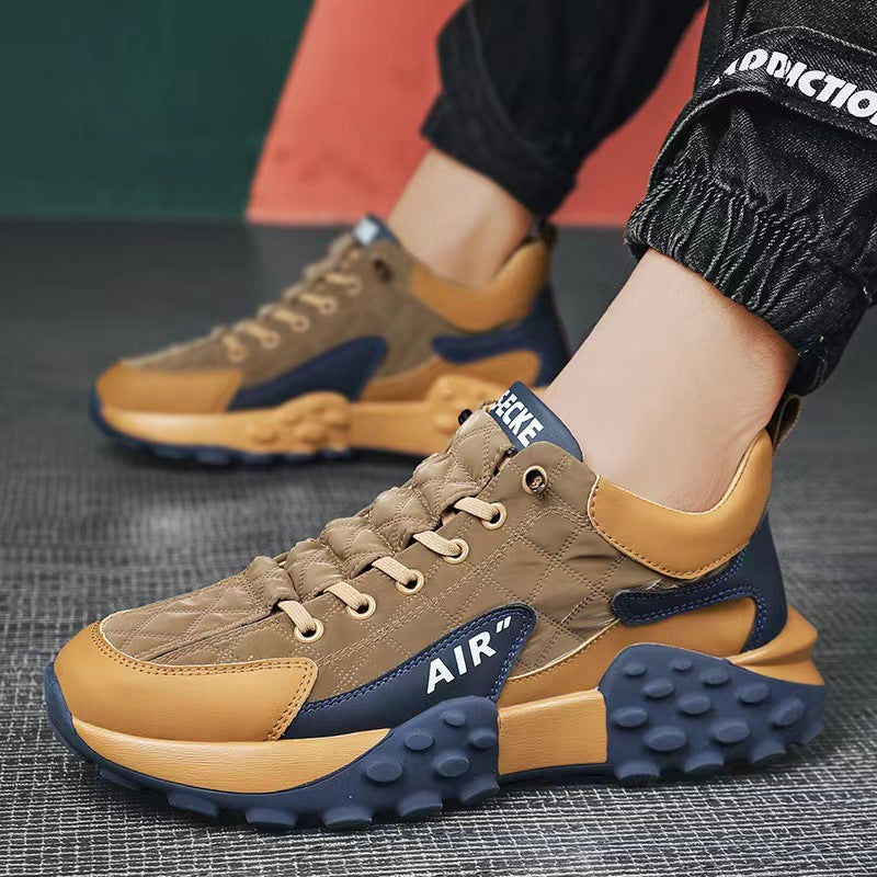 men's shoes new Korean version of low-top running shoes trend anti-slip platform dad shoes breathable sneakers