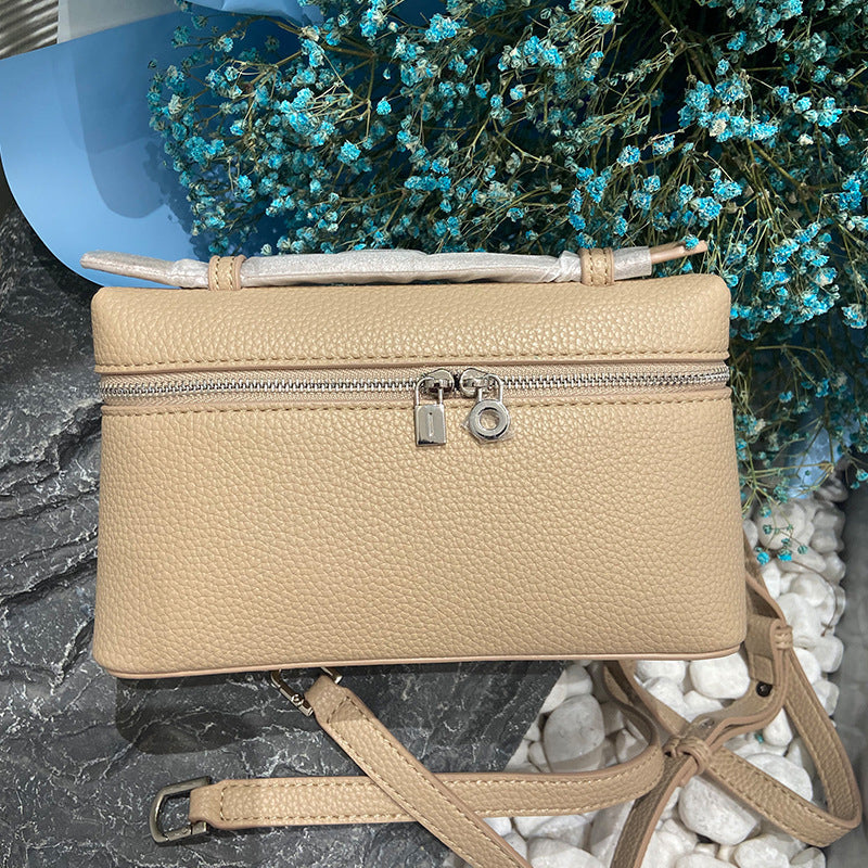 New LP Bag L19 Lunch Box Bag One Shoulder Crossbody Portable Simple and Fashionable