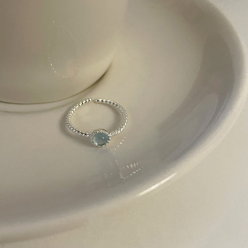 new plain ring women's niche ins high-end sense opening adjustable ring