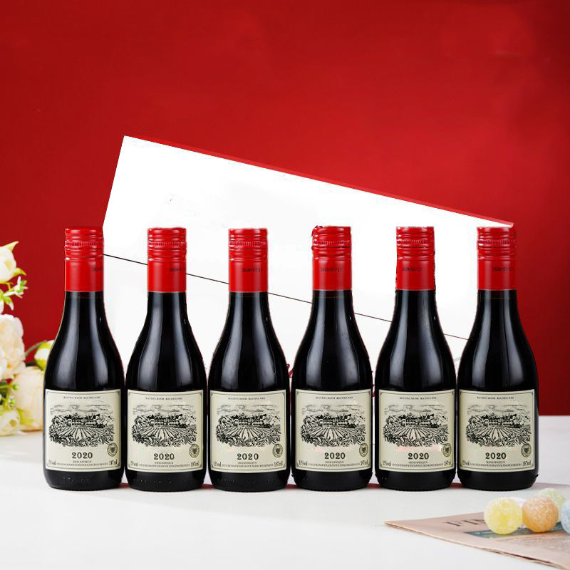 187 small bottles of red wine imported from France Mini 187ml wedding banquet souvenir wine sweet red and sweet white substitute wine