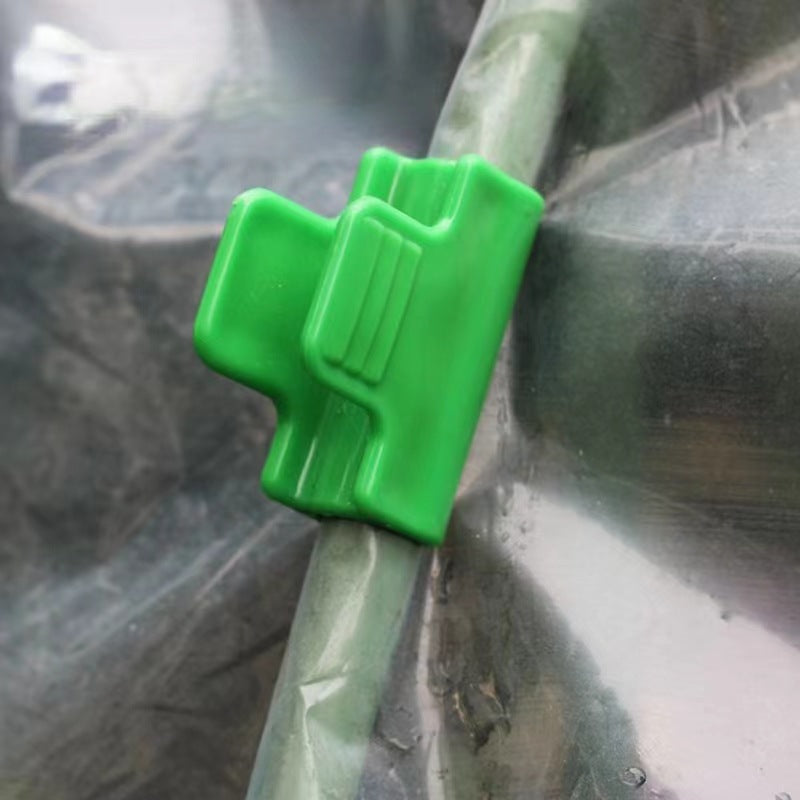 Laminated film clip greenhouse film fixing accessories buckle has a tail clip for heating glass fiber pipe greenhouse laminated film clip