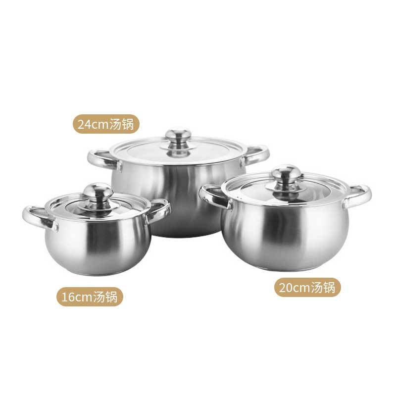 stainless steel pots and pans set kit source pots thickened cookware cookware soup pot cookware