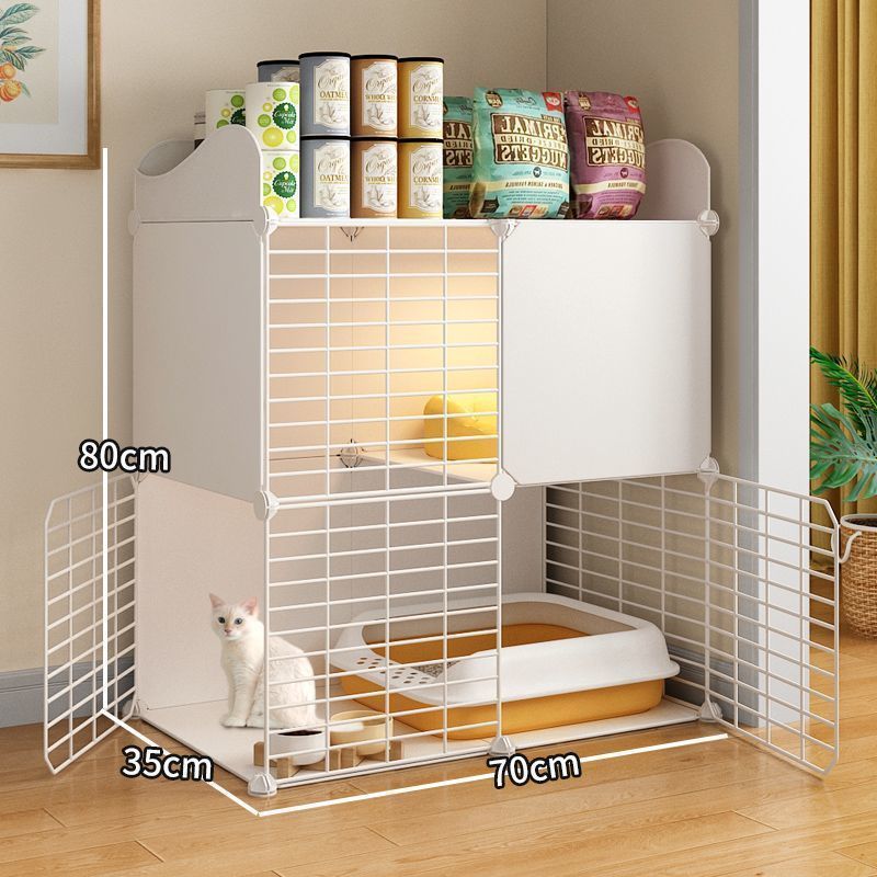 Cat cage with toilet villa extra large free space indoor empty cage cat house home three-tier small cat cat litter