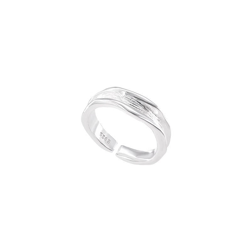 new plain ring women's niche ins high-end sense opening adjustable ring