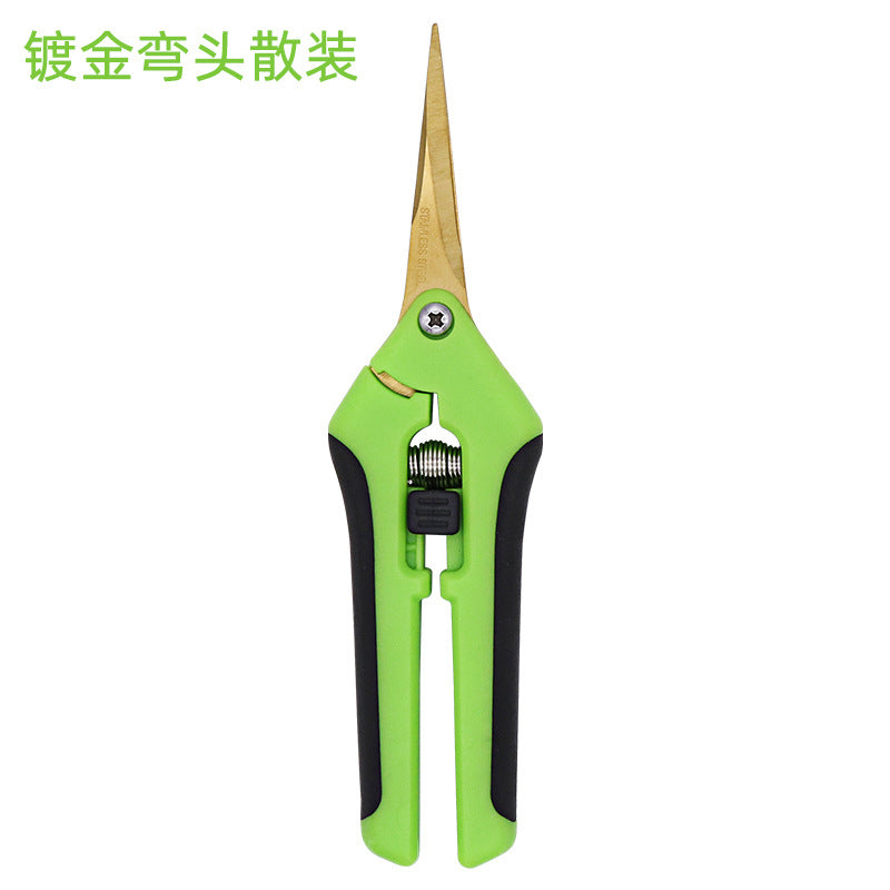 Stainless steel fruit shears gardening flower arrangement orchard pruning shears multi-purpose gardening garden scissors