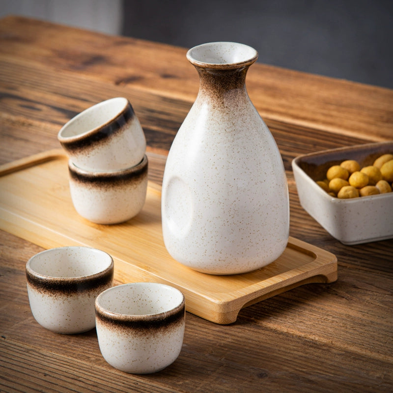 Japanese creative tableware home restaurant shochu pot wine cup sake set wine vessel ceramic wine vessel fruit wine Japanese wine set