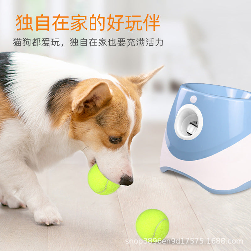 Pet Dog Automatic Multicolor Ball Machine Outdoor Throwing Tennis Training Exercise Intelligence Medium Dog Home Toys