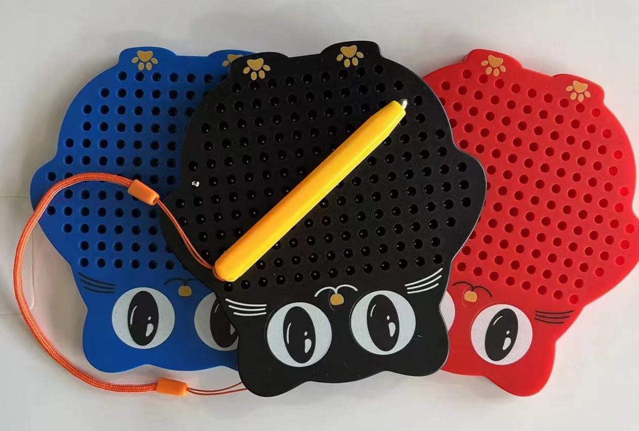 Alphanumeric magnetic writing board steel beads magnetic drawing board educational creative toys factory direct export to Europe and America