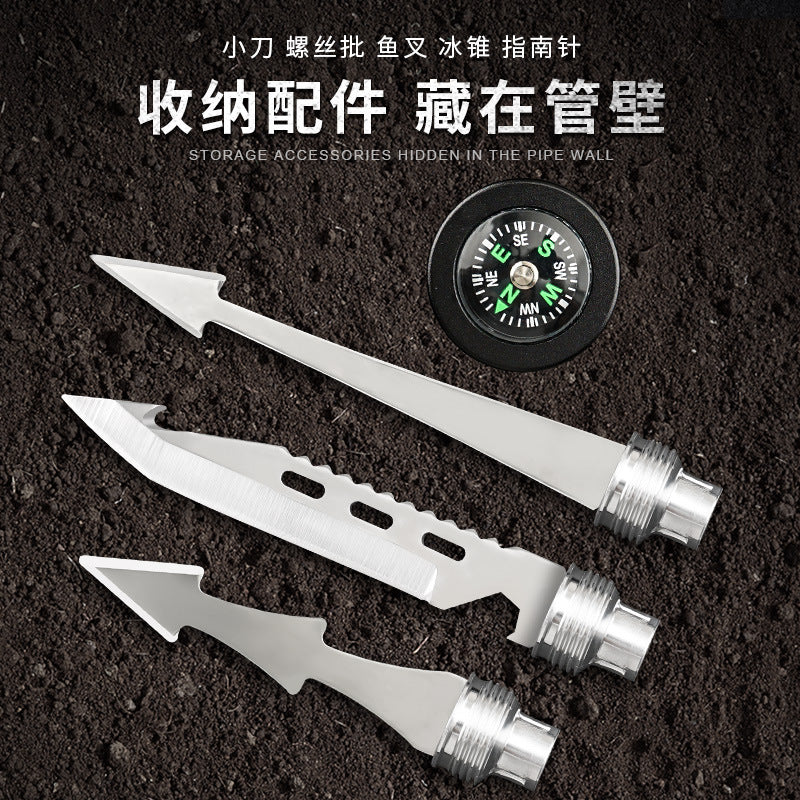 Outdoor engineer shovel folding multi-functional vehicle military shovel manganese steel Chinese shovel fishing convenient camping equipment