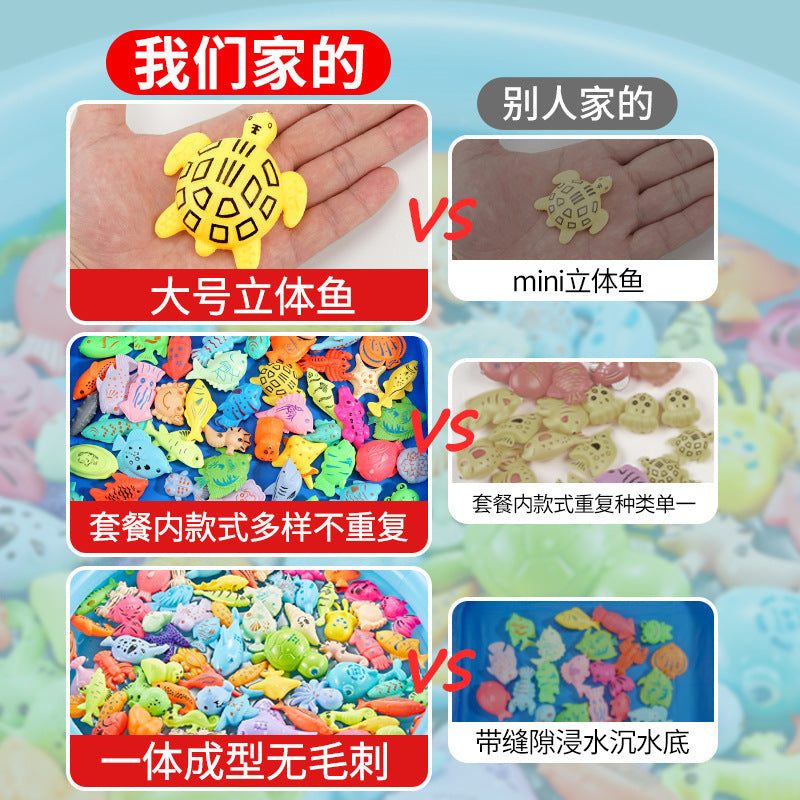Strictly select boys, age puzzle fishing, toy pool, magnetic sucking baby, female early education, fishing sister and brother toys, children's gifts