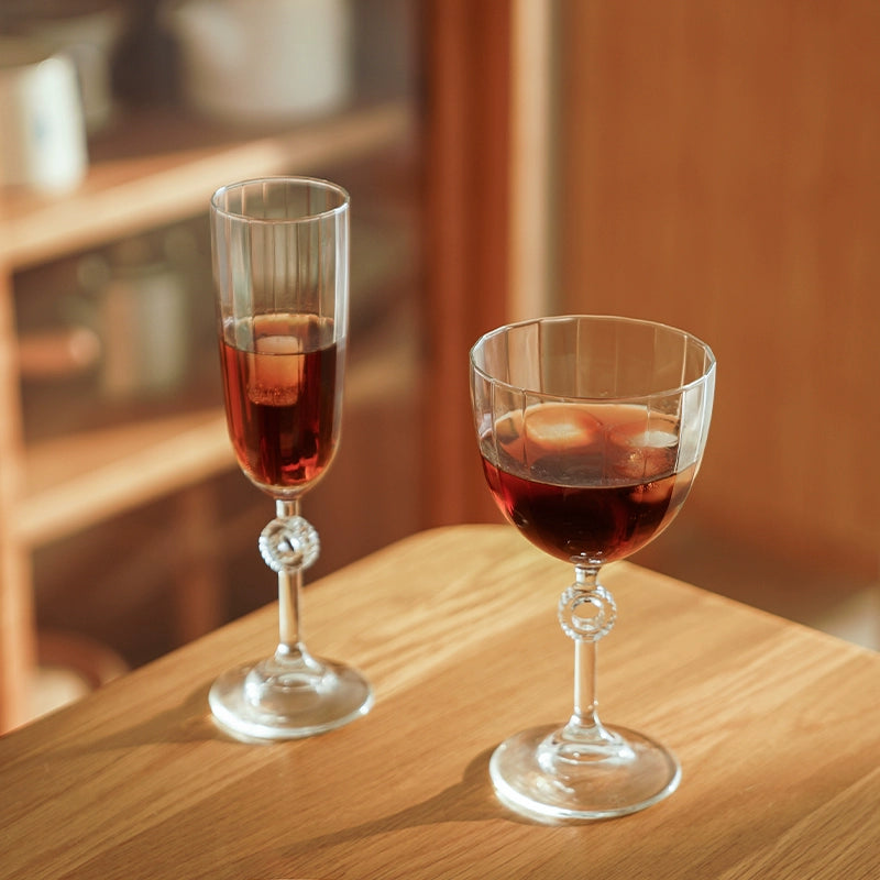 ๅๆins wind champagne glass retro glass goblet red wine glass home white wine fruit wine cup creative