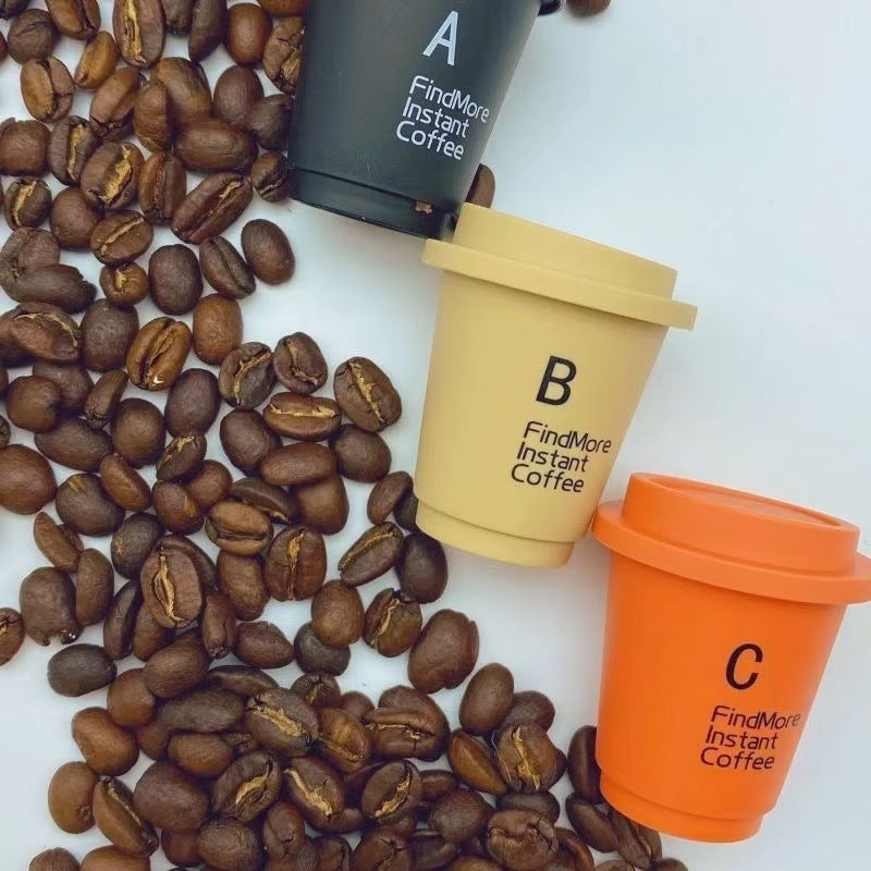 Capsule Cold Brew Coffee American Instant Black Coffee Powder 0 Sucrose Instant Cold Brew Freeze Dried Portable Small Pot Coffee