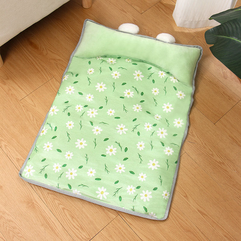 Kennel Cat Kennel Summer Ice Silk Mats Dog Kennel Pet Supplies Teddy Small Medium Dog Bed All Seasons Universal