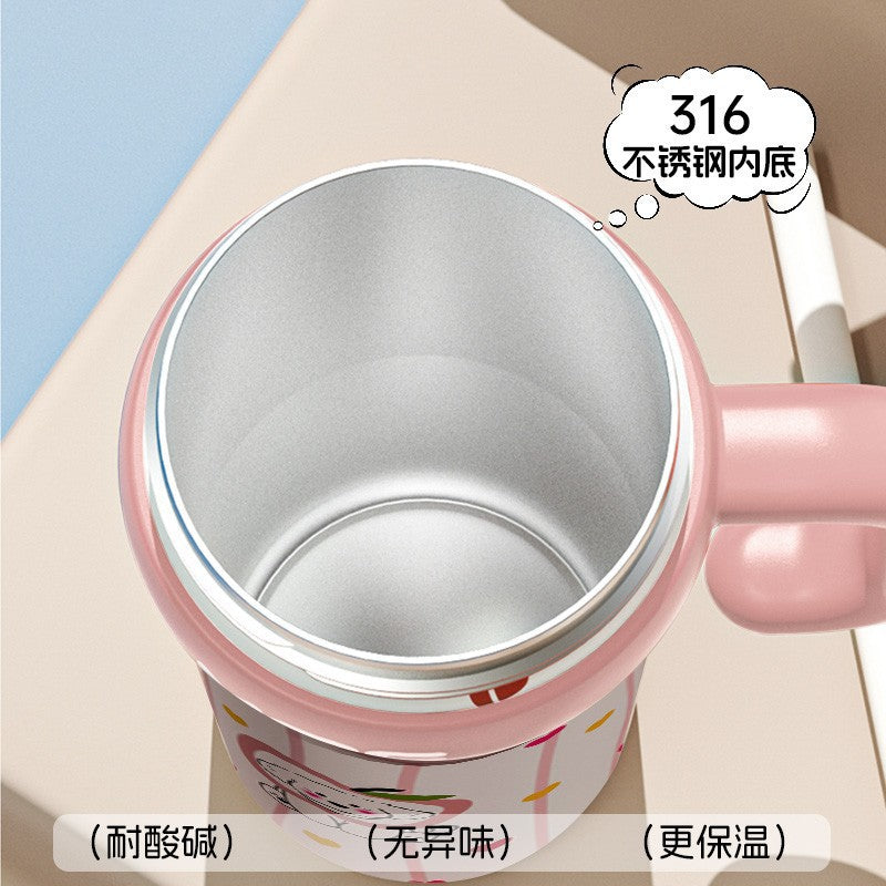 Spot ceramic thermos cup girls' new ice straw cup large capacity giant ton ton cup supports mixed batch