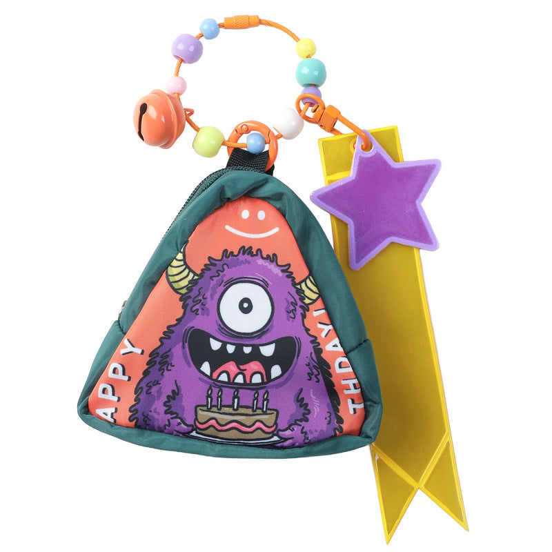Road, mountain folding, cycling pouch, rear bag, saddle bag, reflective streamer, decorative accessory pendant