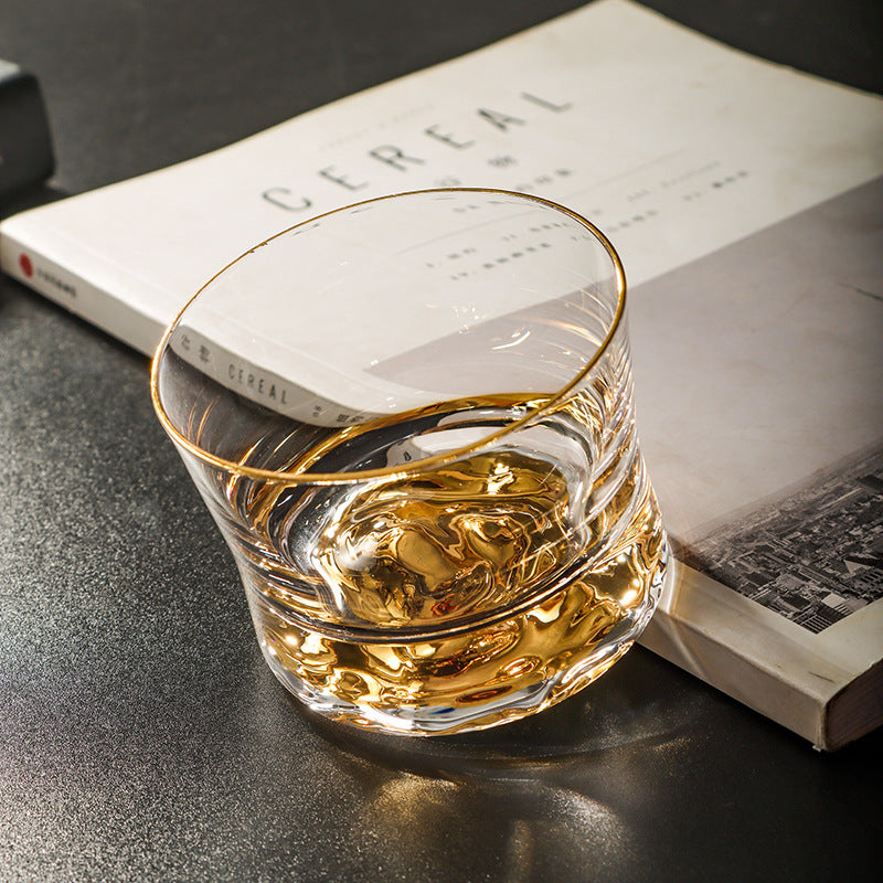 Waist Whiskey Moonlight Moon Jinshan Glass Gift Box Bar Special Crystal Glass Spirits Wine Glass