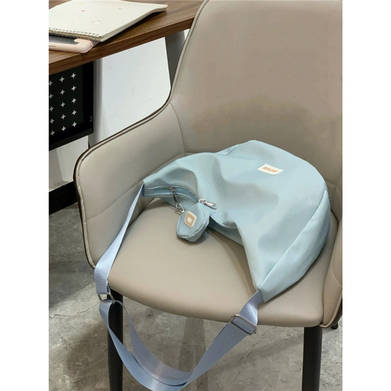 Nylon dumpling bag female Japanese all-match messenger bag casual large-capacity canvas bag summer class one-shoulder commuter bag