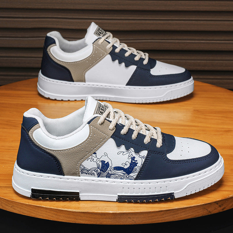 plus size men's shoes foreign trade 45-48 new spring board shoes trend versatile soft soled athleisure small white shoes
