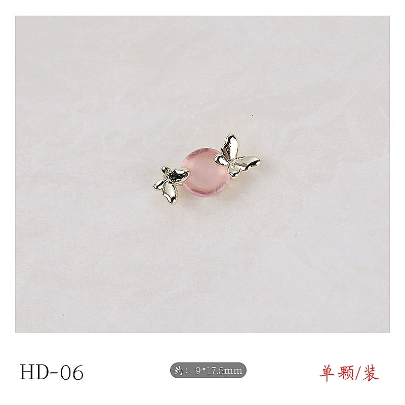 Twilight Rogge Manicure New Super Flash Butterfly Zircon Color Preservation Electroplating Non-fading Jewelry Nail Decoration Sticker