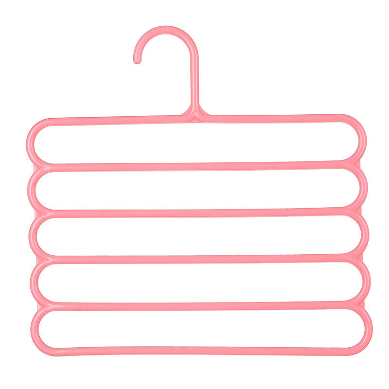 Multifunctional scarf rack plastic five-layer storage clothes rack non-slip scarf rack silk scarf storage rack silk scarf hanger