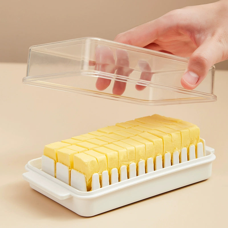 Butter cutting storage box with lid refrigerator cheese cheese storage crisper baked tofu butter knife cutter