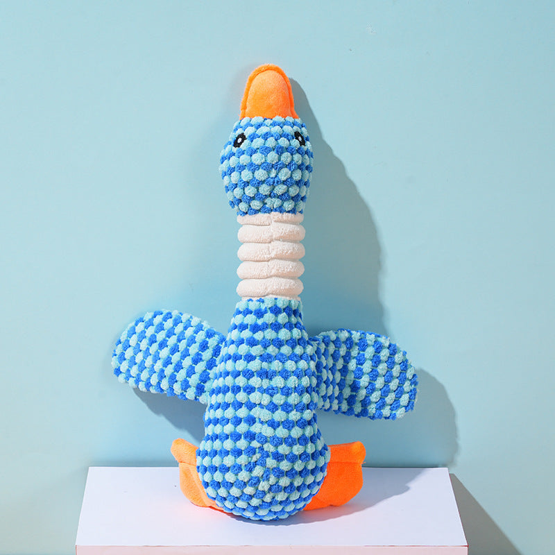Dog toys plush little yellow duck resistant to bite teeth and relieve boredom Pet toys octopus geese small and medium-sized dog toys