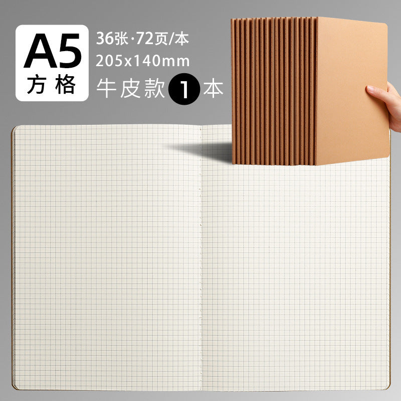 b5 notebook student homework book kraft paper turning book notepad exercise factory spot