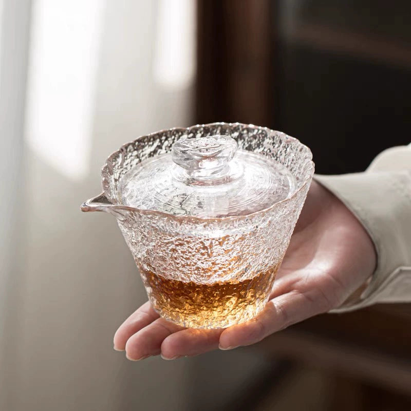 Retro ice dew Japanese wine glass sake glass glass white wine glass set spirit glass wine set wine dispenser wine cup