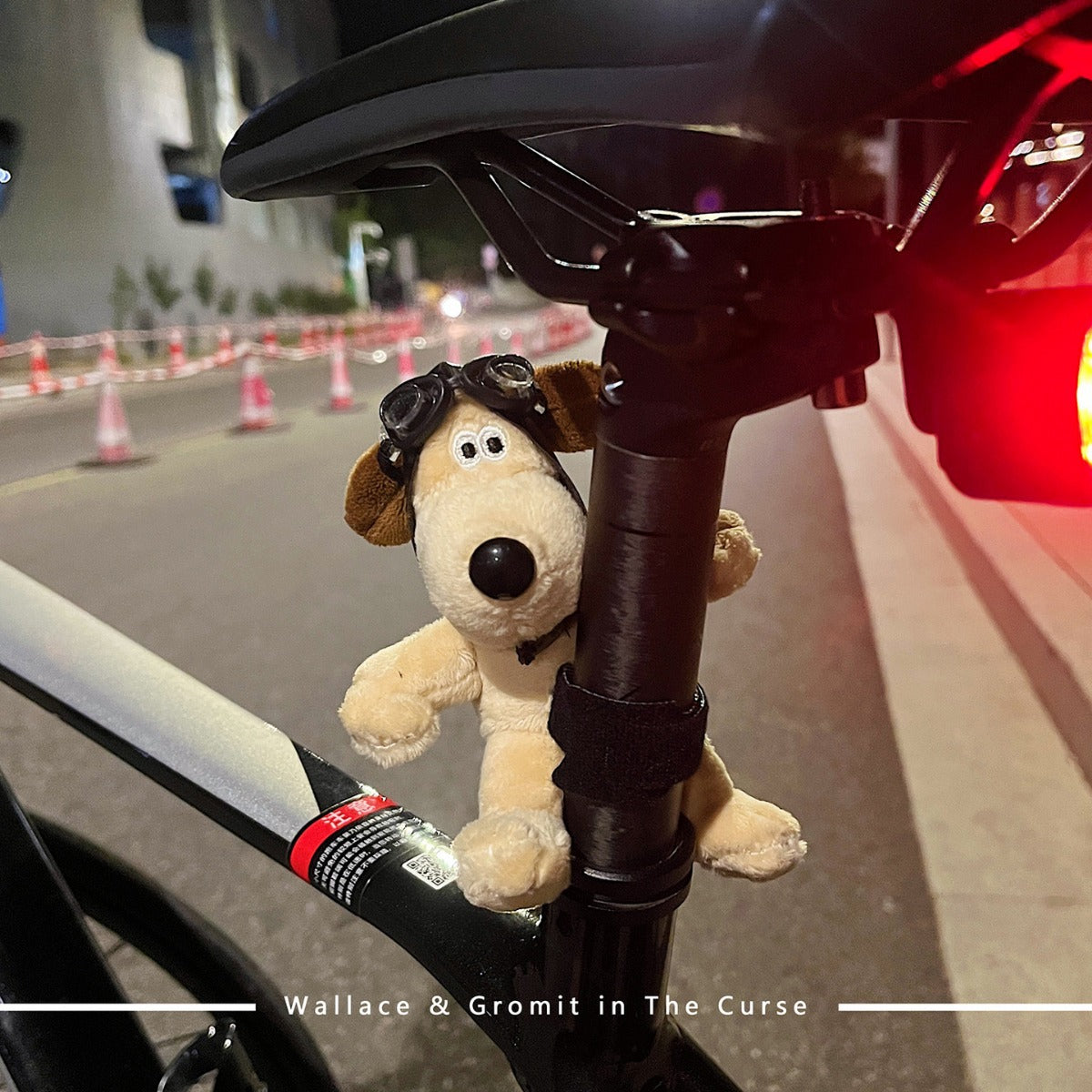 Cute bicycle decoration electric car pendant accessories single road balance handlebar doll head dog doll ornaments