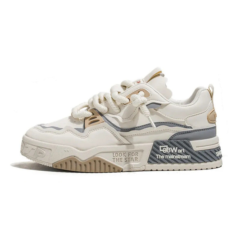 Plus size men's shoes new foreign trade special casual sneakers men's platform height increase leather size board shoes