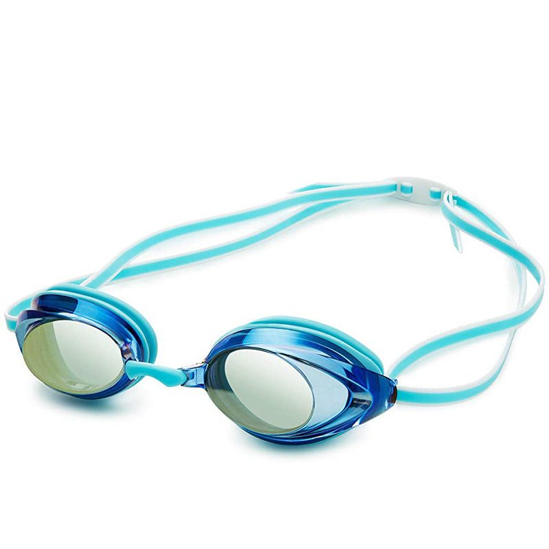 myopia swimming goggles adult swimming goggles equipment high-definition waterproof anti-fog silicone goggles transparent swimming goggles box wholesale