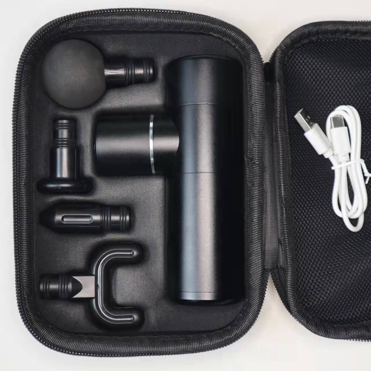 portable mute aluminum alloy massage gun fascia grab Shenzhen factory mini mini fascia gun