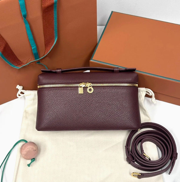 New LP Bag L19 Lunch Box Bag One Shoulder Crossbody Portable Simple and Fashionable