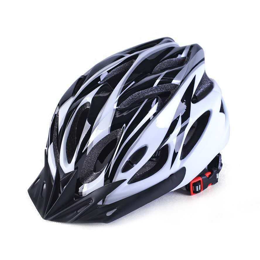 Outdoor cycling one-piece helmet is porous, breathable, ultra-light, and unisex in summer, and the size adjustable safety helmet