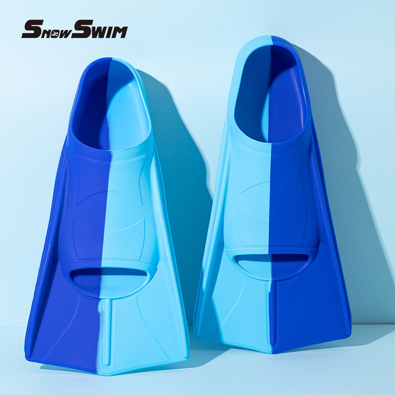 Professional swimming fins silicone fins children adult diving fins training diving equipment silicone fins