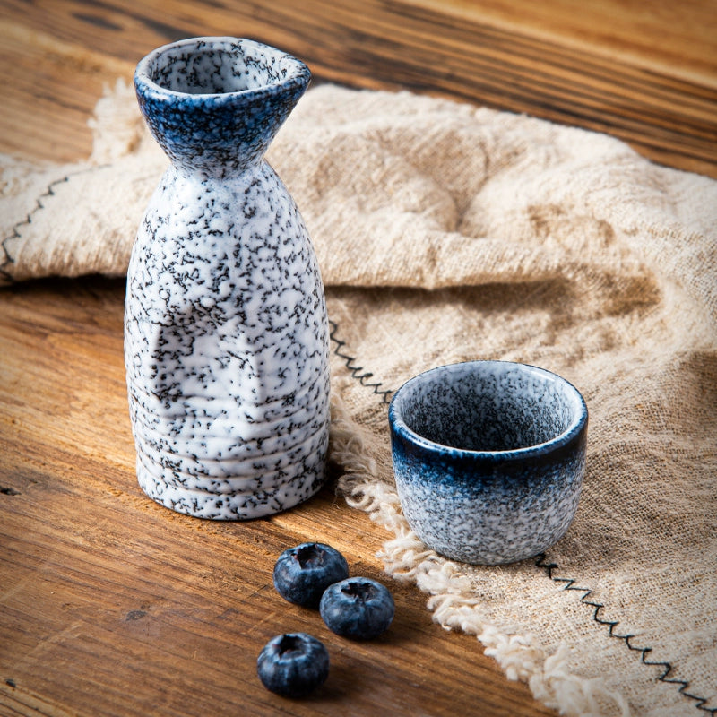 Japanese creative tableware home restaurant shochu pot wine cup sake set wine vessel ceramic wine vessel fruit wine Japanese wine set