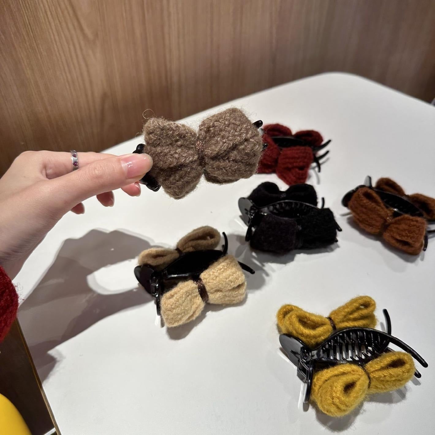 Maruko hairclip women's summer simple temperament, flower mesh, the back of the head, grab the clip pan hairpin