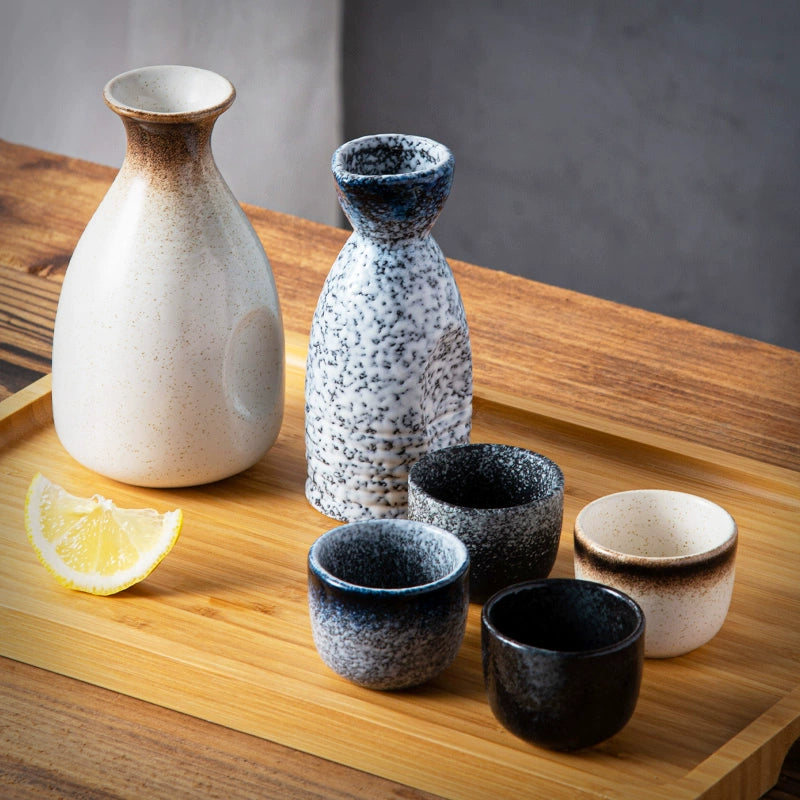 Japanese creative tableware home restaurant shochu pot wine cup sake set wine vessel ceramic wine vessel fruit wine Japanese wine set